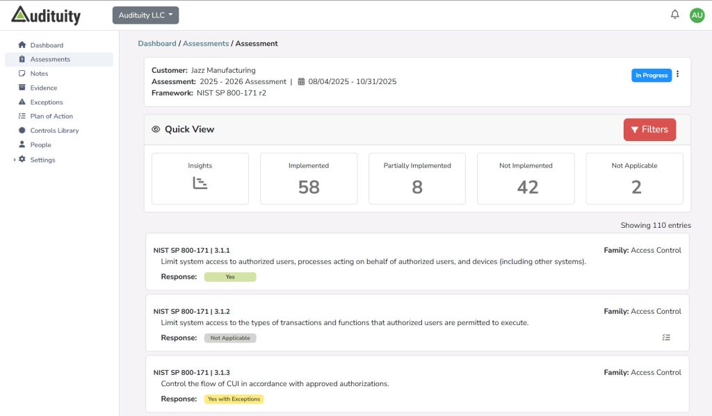 Assessment Dashboard